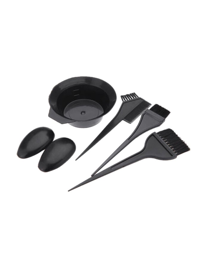 طقم أدوات تصفيف الشعر مكون من 6 قطع أسود - Image 1