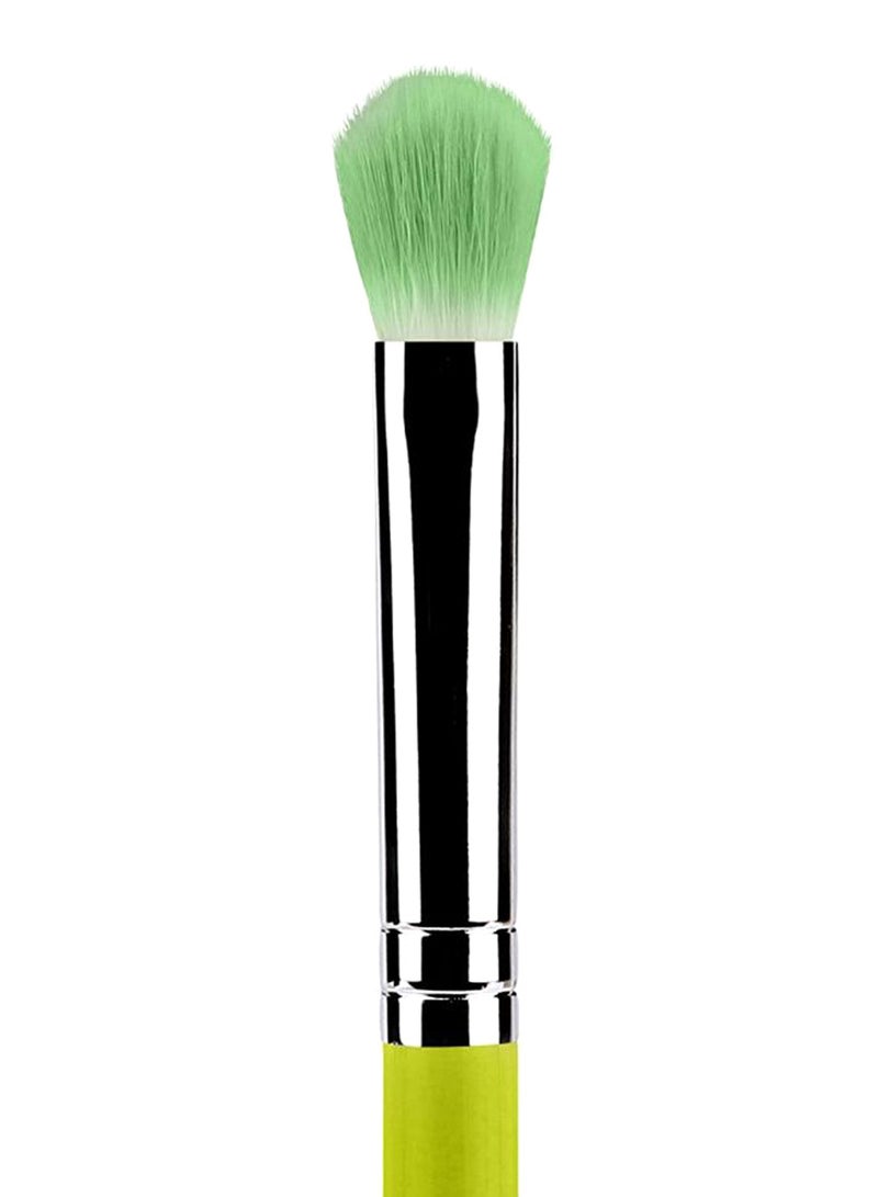 Bdellium Tools Professional Eco-Friendly face Makeup Brush Green/Silver  - Image 2