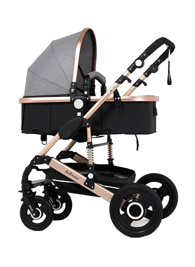 belecoo 3-in-1 Belecoo Baby Stroller Classic Pram With Adjustable Non Slip Handle  - Image 1
