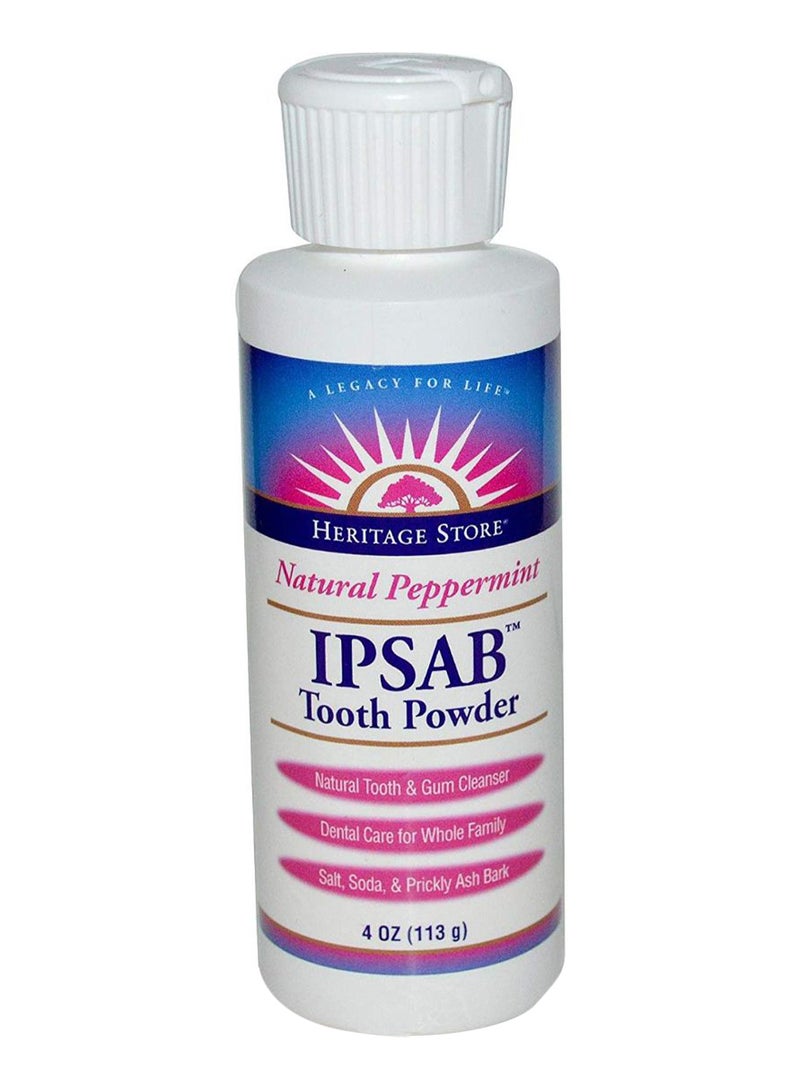 Heritage Store Natural Peppermint IPSAB Tooth Powder - Image 1