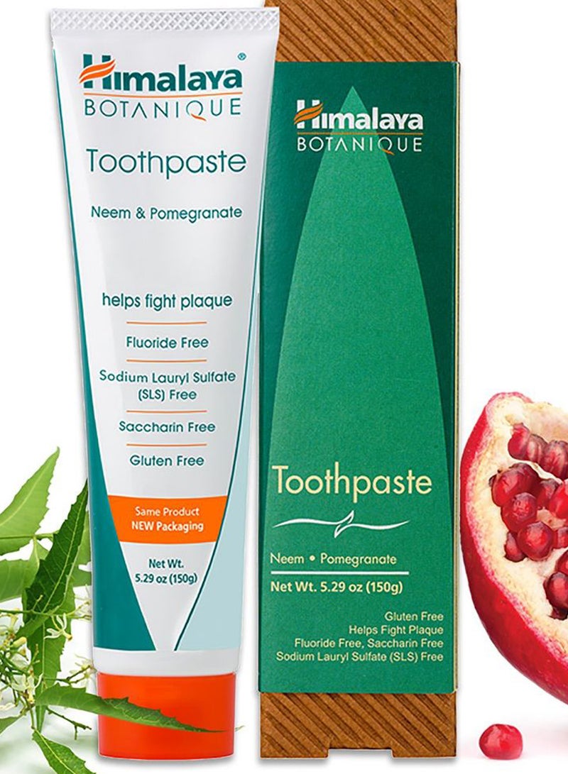 Himalaya Herbal Healthcare - 2-Piece Neem And Pomegranate Toothpaste Set - Image 1