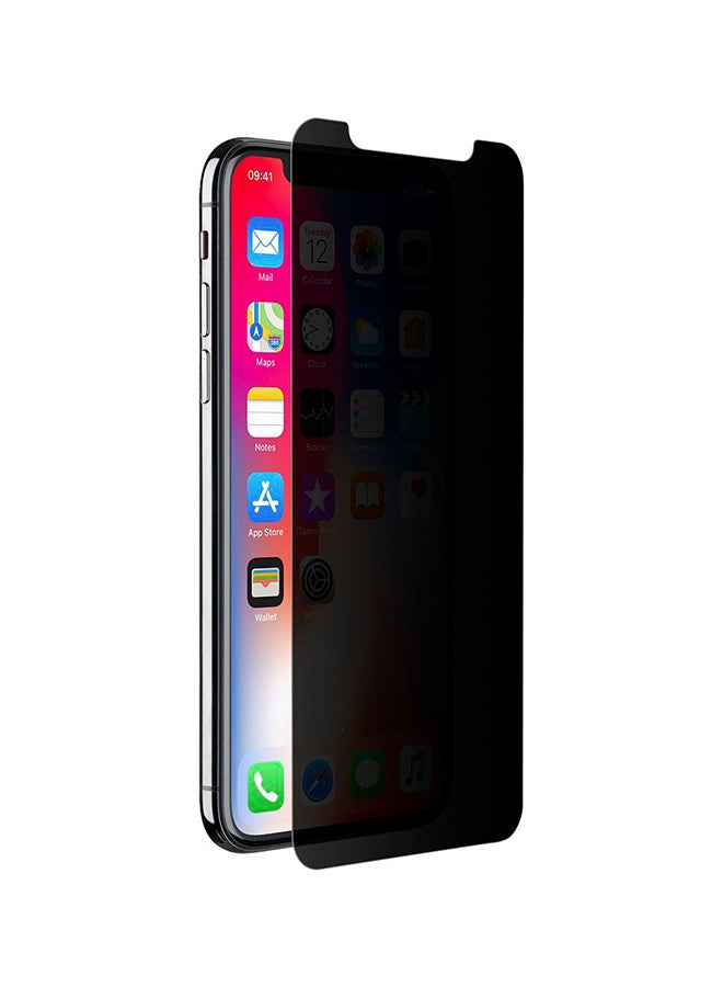 Cellularline Privacy Screen Protector For iPhone X Black - Image 1
