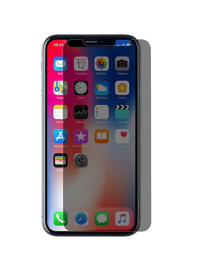 Cellularline Privacy Screen Protector For iPhone X Black - Image 2