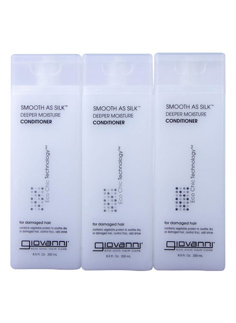 3-Piece Smooth As Silk Deeper Moisture Conditioner 3 x 250ml