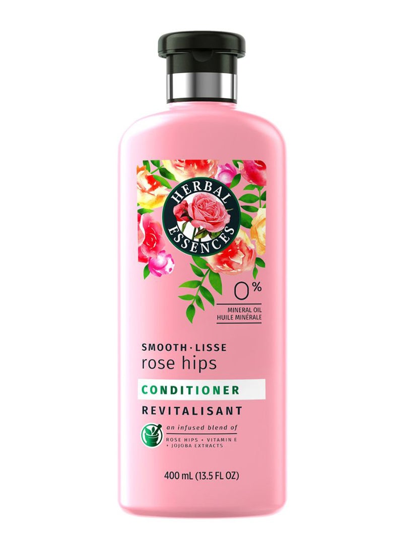 Herbal Essences Smooth Lisse Rose Hips Revitalisant Conditioner 400ml - Image 1