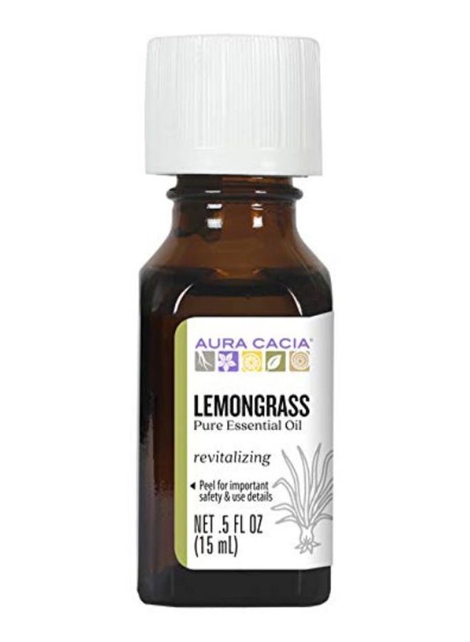 Aura Cacia - Meditative Incense Lemongrass Essential Oil 15ml - Image 1
