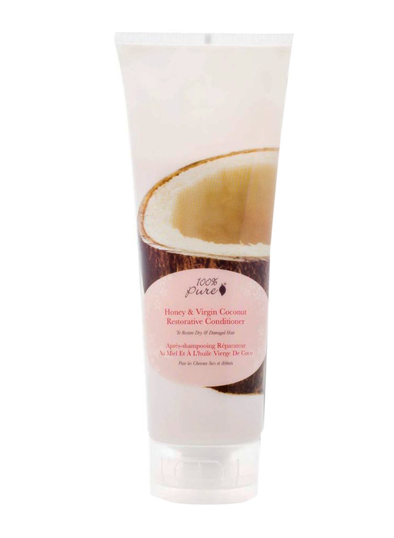 100% بيور بلسم لتجديد الشعر بالعسل وجوز الهند البكر 237ملليلتر