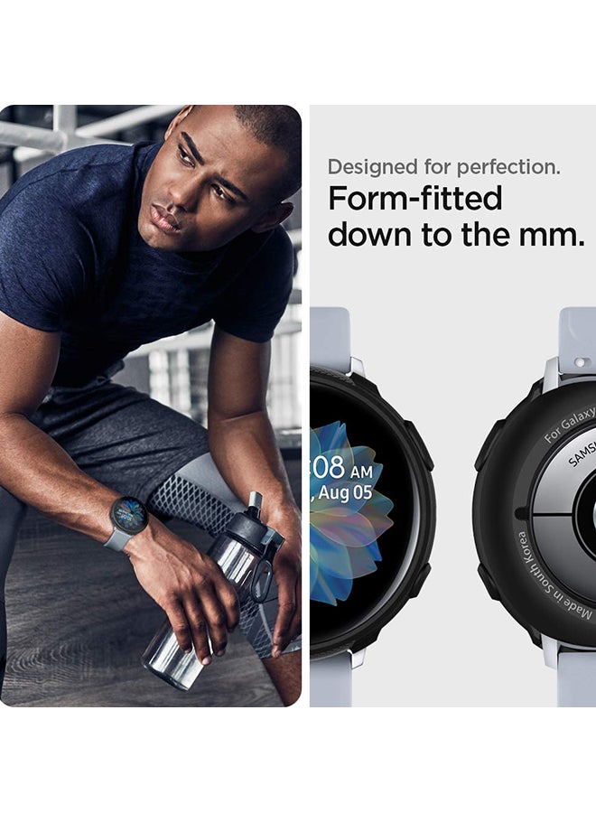 Spigen - Liquid Air Protective Cover Case For Samsung Galaxy Watch Active 2 Matte Black - Image 1