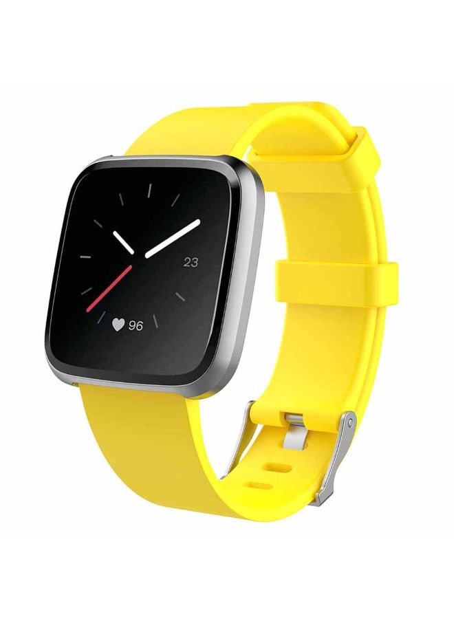 Silicone Watch Strap For Fitbit Versa Lite And Versa 20centimeter Yellow - Image 4