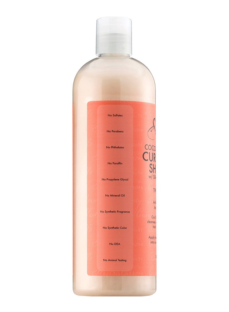 SheaMoisture Coconut And Hibiscus Curl Shine Shampoo - Image 2