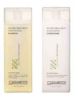 Giovanni 2-Piece Eco Chic Tea Tree Shampoo And Conditioner Set 