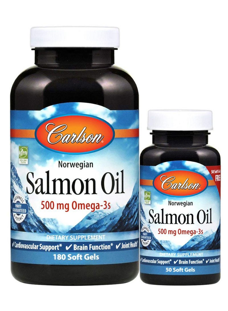 كارلسون مجموعة مكملات غذائية بزيت السمك النرويجي مكونة من قطعتين