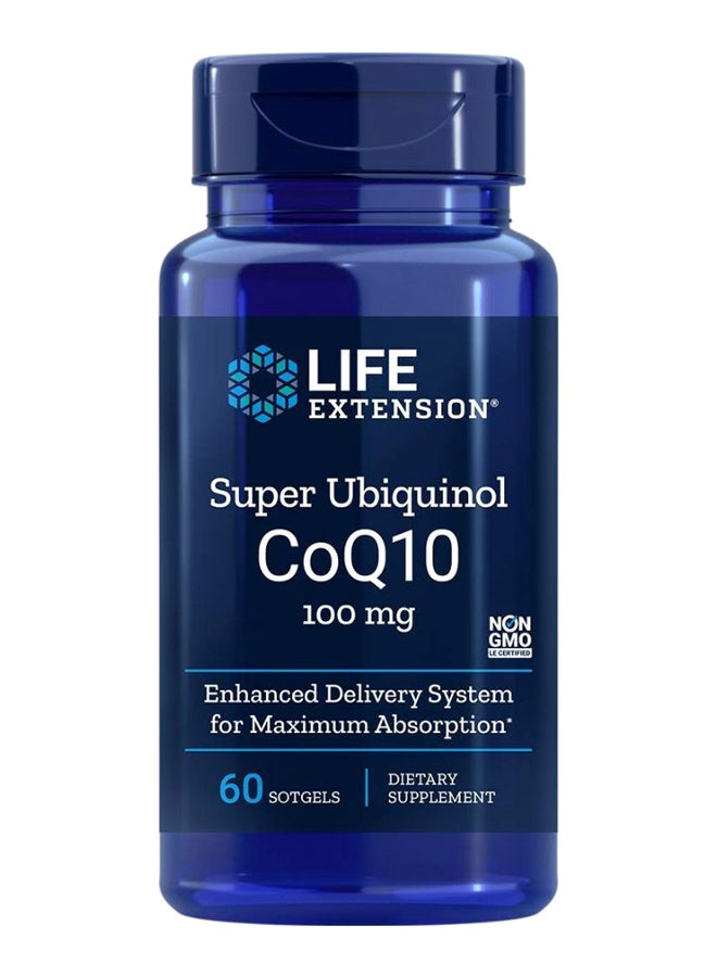 لايف إكستنشن مكمل غذائي سوبر يوبيكوينول بمساعد إنزيم Q-10- من 60 كبسولة هلامية - Image 1