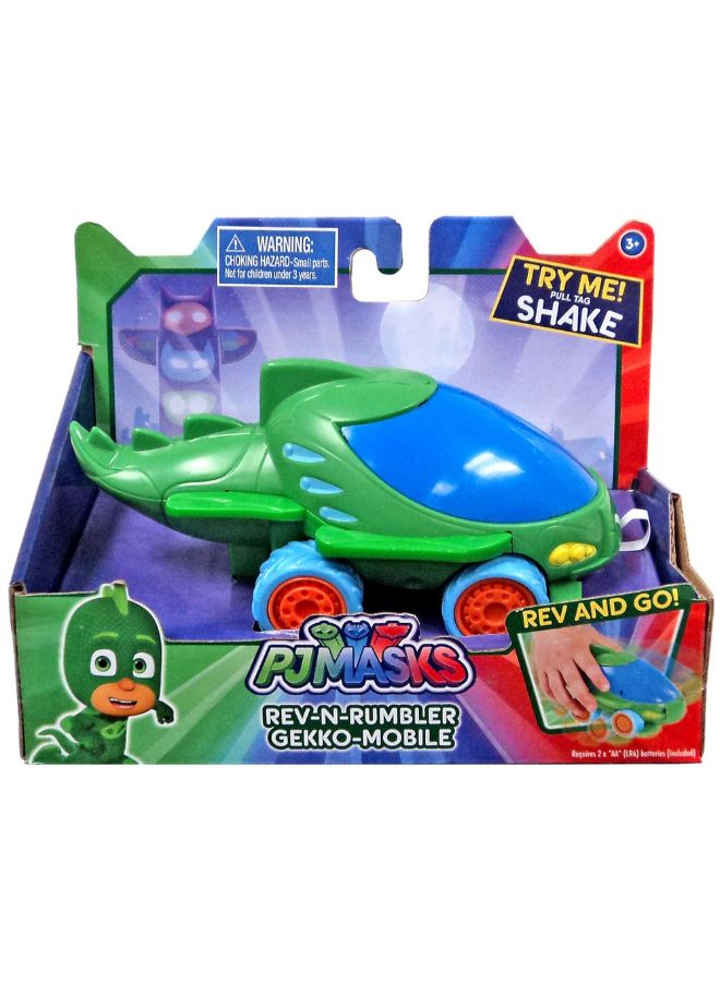 بي جيه ماسكس لعبة طائرة هليكوبتر المتحركة تعمل عن طريق الإرجاع إلى الخلف والدفع للأمام أخضر - Image 2