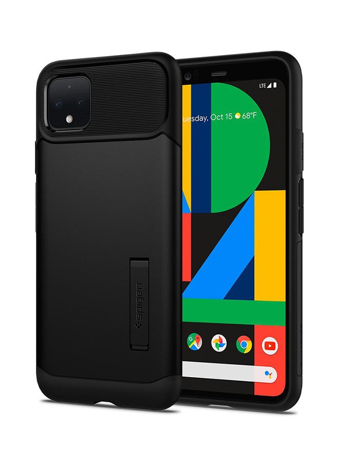 Spigen Slim Armor Case Cover For Google Pixel 4 Black - Image 1