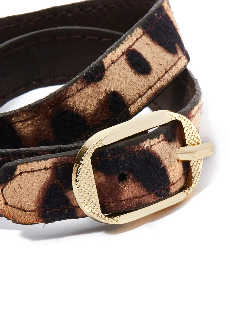 Rocawear Set of 3 Assorted Leather and Metal Stackable  Bracelet