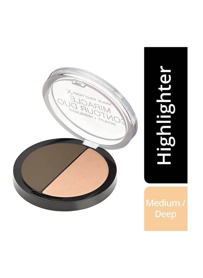 Max Factor - Max Factor Miracle Contour Duo, Shade, Medium/Deep, 11 g Medium/Deep - Image 1