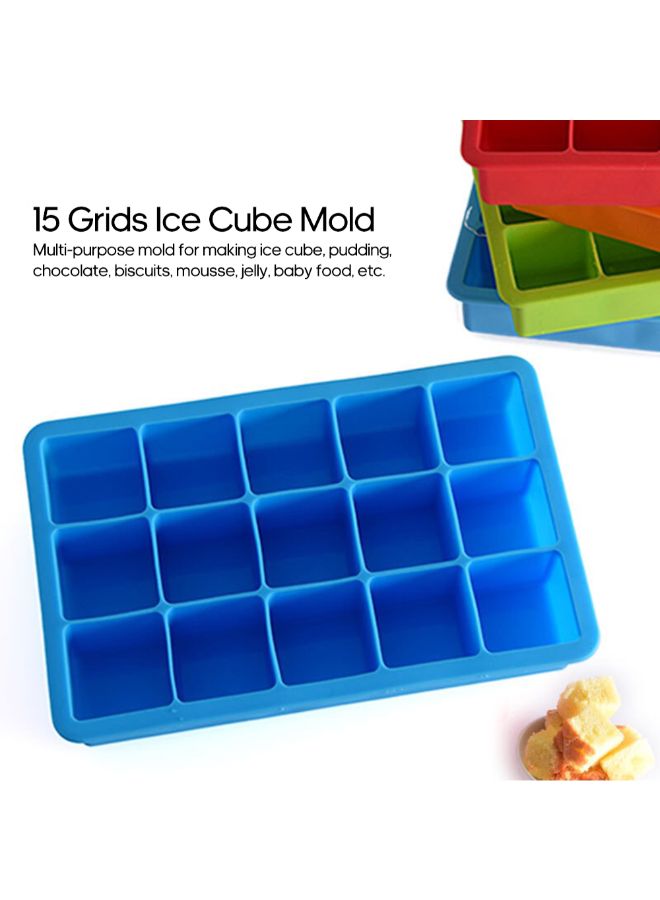14 Grids Ice Cube Tray Blue 19 x 3.50 x 12centimeter - Image 2