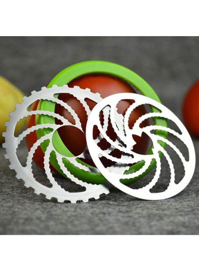 Generic - Manual Twist Herb Grinder Green/White 17.50 x 7.30 x 7.30centimeter - Image 1