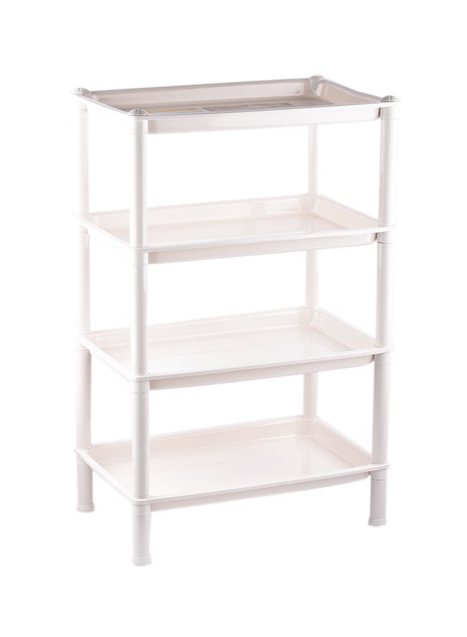 Home Concept 4-Tier Multi functional Kitchen Storage Rack White 30 x 45 x 70cm - Image 1