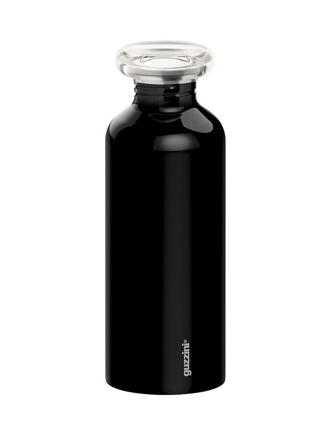 Thermal Insulated Water Bottle Black/Clear 7.3 x 21.2cm