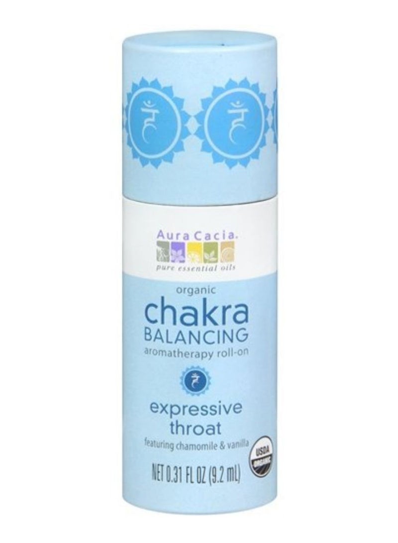 Aura Cacia - Chakra Balancing Aromatherapy Roll-On Expressive Throat - Image 1
