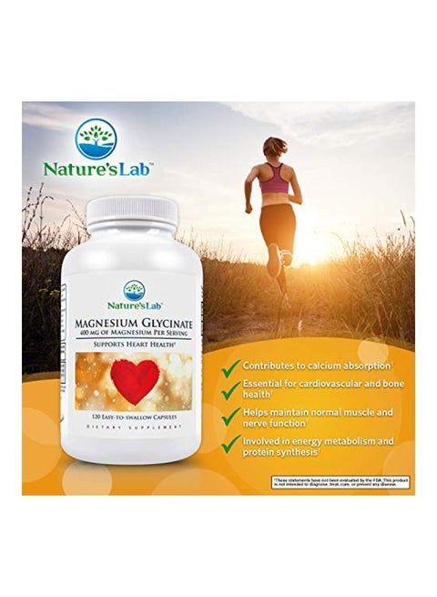 Nature's Lab Magnesium Glycinate 400mg - 120 Capsules | Best Price KSA |  Riyadh, Jeddah
