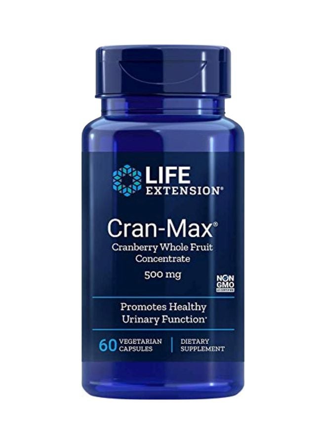 Life Extension Cran-Max 500 mg - 60 Vegetarian Capsules - Image 1