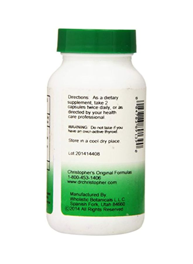 Christopher's Original Formulas Dietary Supplement Herbal Thyroid 475mg - 100 Vegetarian Caps - Image 2