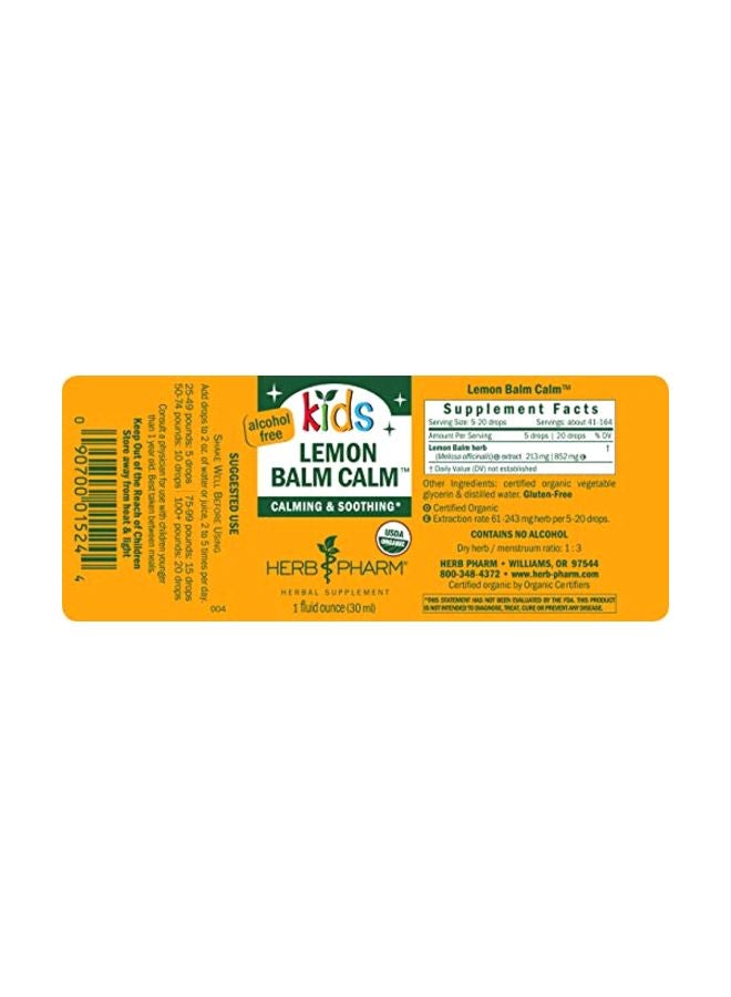 HERB PHARM Lemon Balm Calm Liquid - Image 2