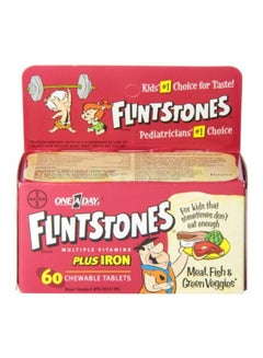 Flintstones Vitamins Plus Iron Multivitamins And Mineral Dietary Supplement - 60 Chewable Tablets  - Image 4