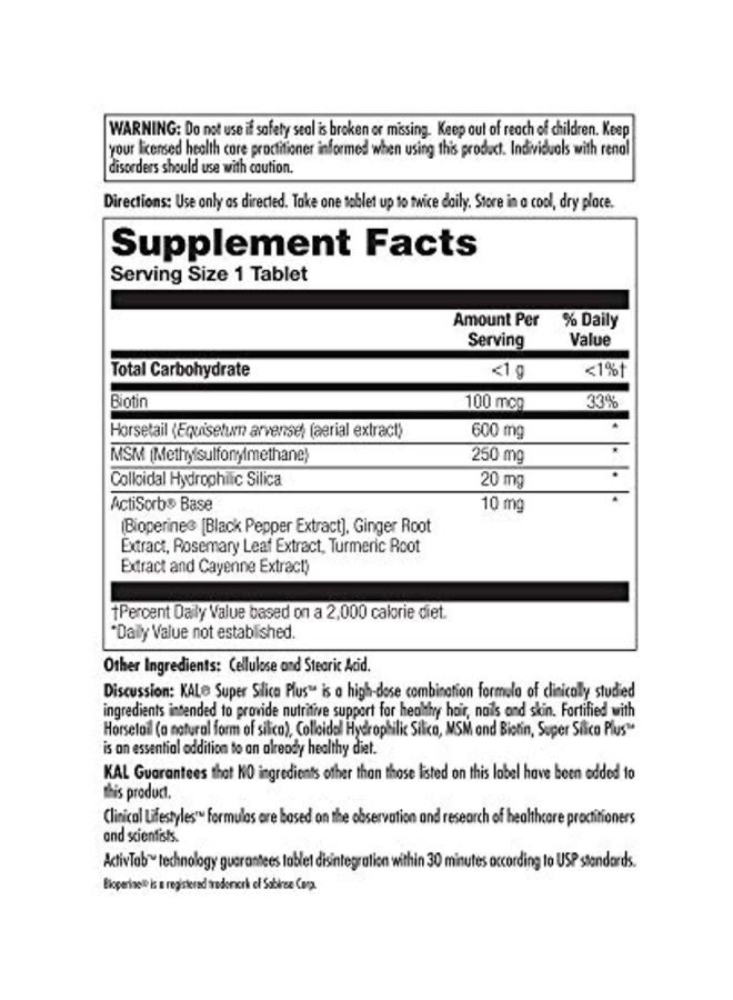 KAL - Super Silica Plus - 60 Tablets - Image 1