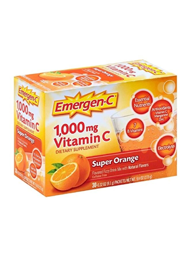 Emergen-C Pack Of 3 Vitamin-C Super Orange Dietary Supplement  - Image 1