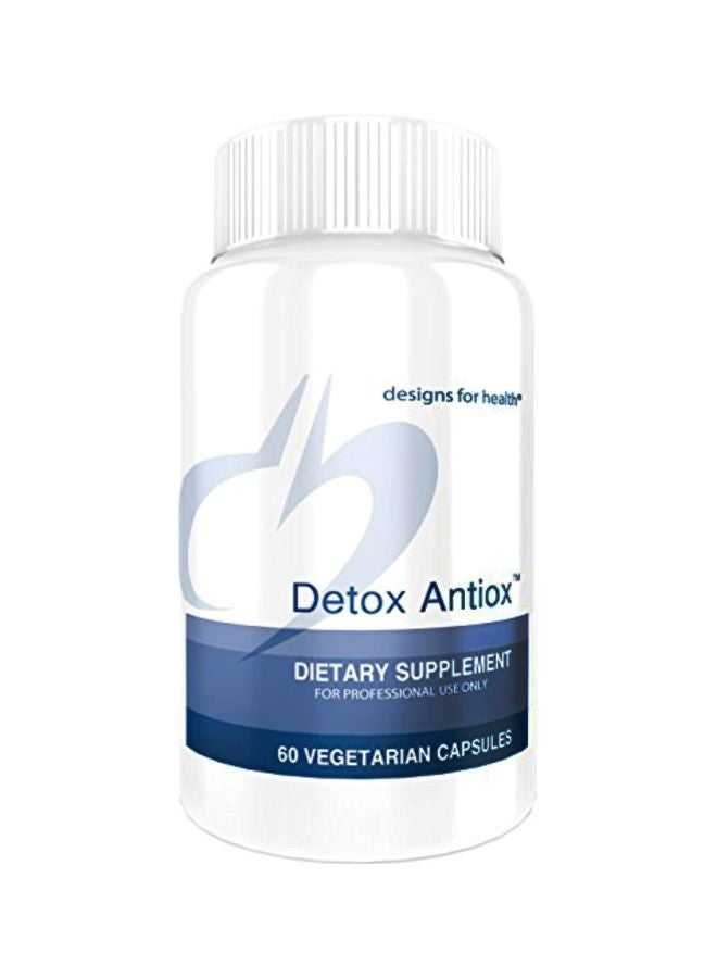designs for health - Detox Antiox Dietary Supplement - 60 Vegetarian Capsules - Image 1