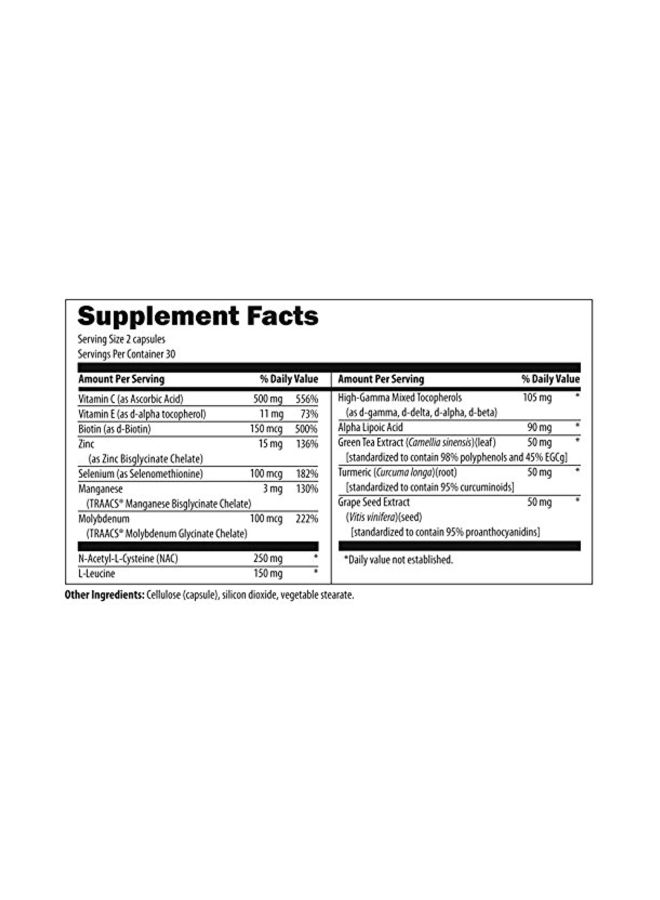 designs for health - Detox Antiox Dietary Supplement - 60 Vegetarian Capsules - Image 1