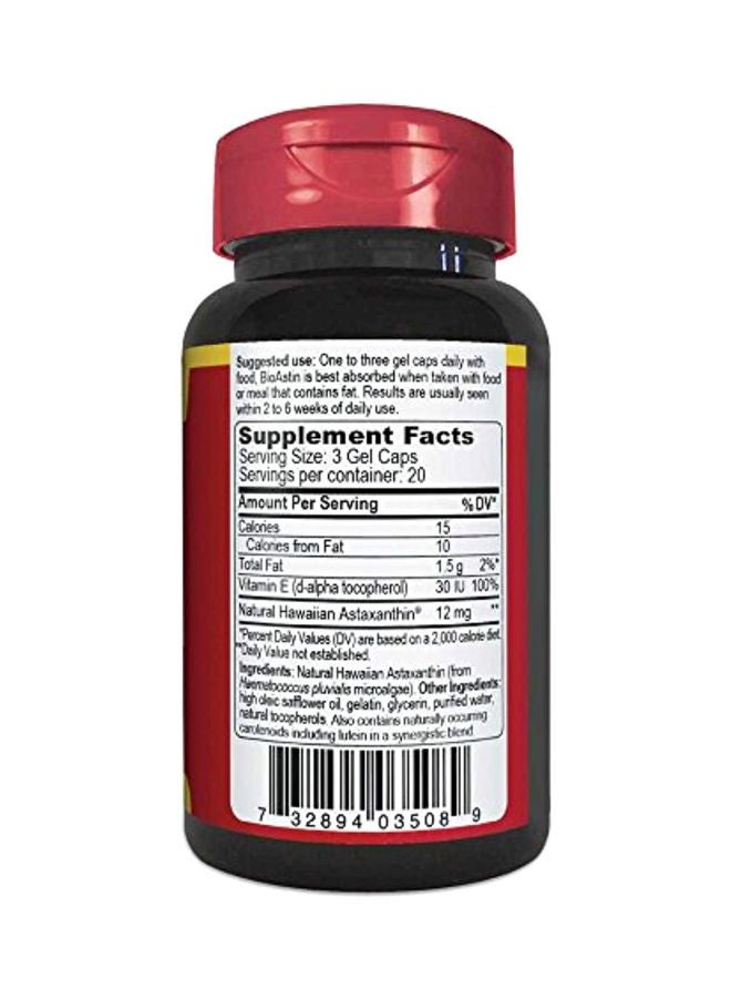 Nutrex Hawaii - Hawaiian Astaxanthin Dietary Suppliment - 60 Capsules - Image 1