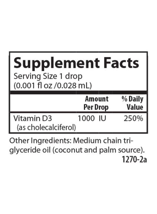 كارلسون مجموعة قطارة مكمل غذائي سوبر دايلي فيتامين D3 بتركيز 1000 وحدة دولية و25 مايكروجرام - 365 قطرة مكونة من 3 عبوات - Image 2