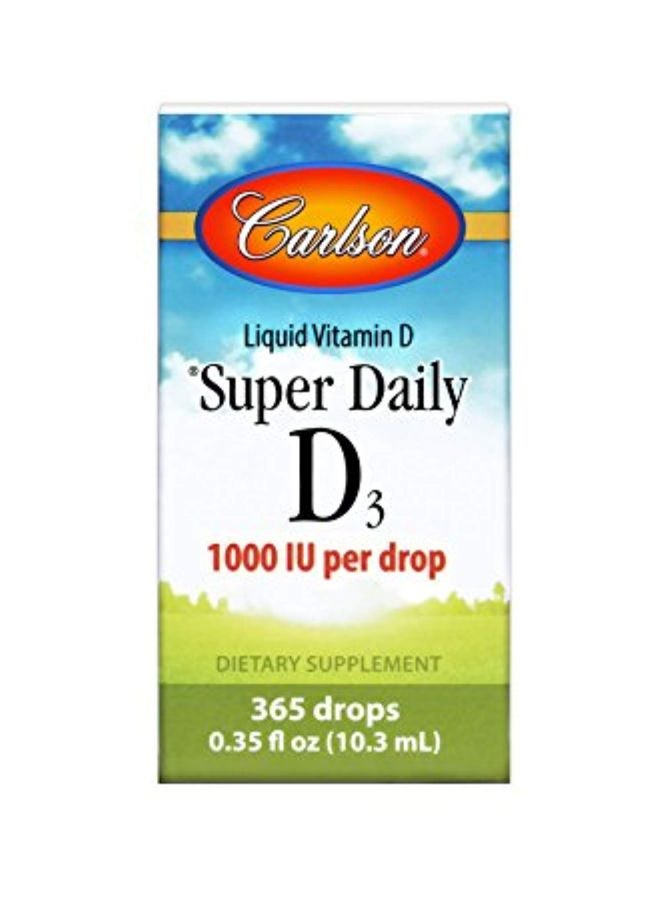 كارلسون مجموعة قطارة مكمل غذائي سوبر دايلي فيتامين D3 بتركيز 1000 وحدة دولية و25 مايكروجرام - 365 قطرة مكونة من 3 عبوات - Image 3