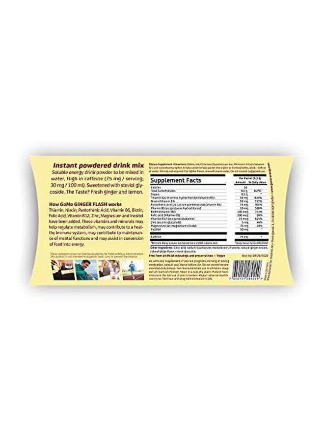 GoMo - Energy Drink Mix Dietary Supplement - Ginger Flash - Image 1