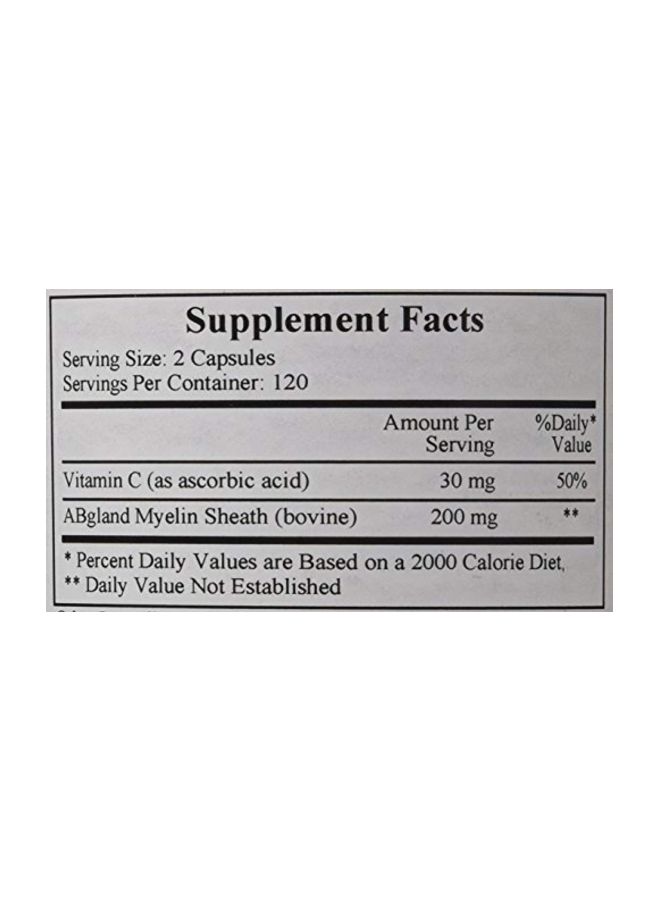 Cardiovascular Research - Sphingolin Myelin Basic Protein Dietary Supplement - 240 Capsules - Image 1