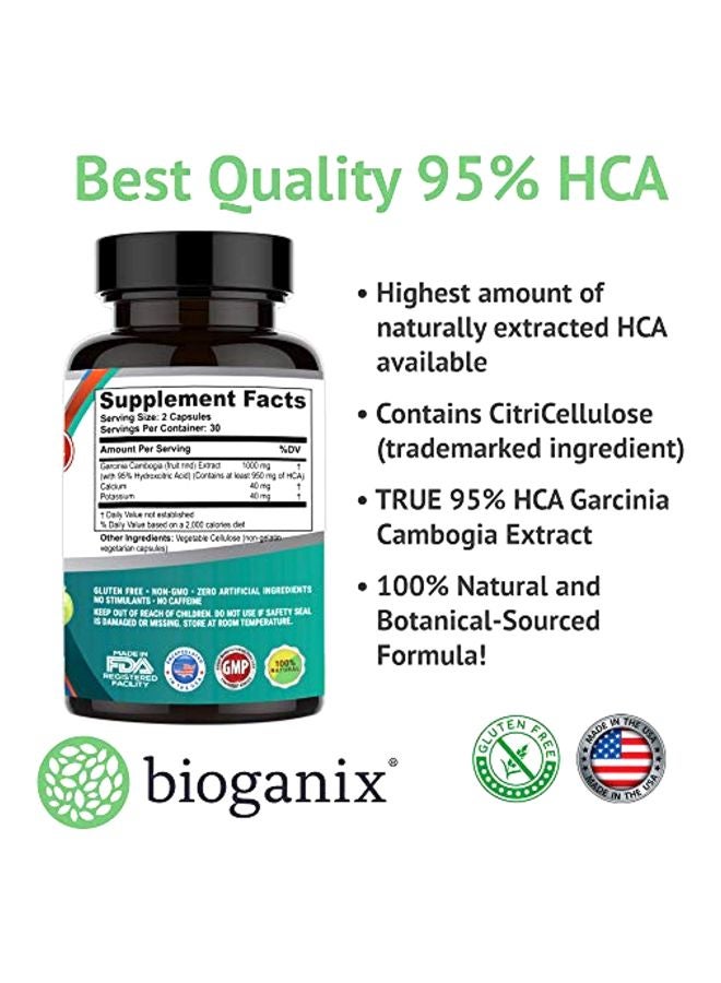 BioGanix - Garcinia Combogia Extract - 60 Capsules - Image 1