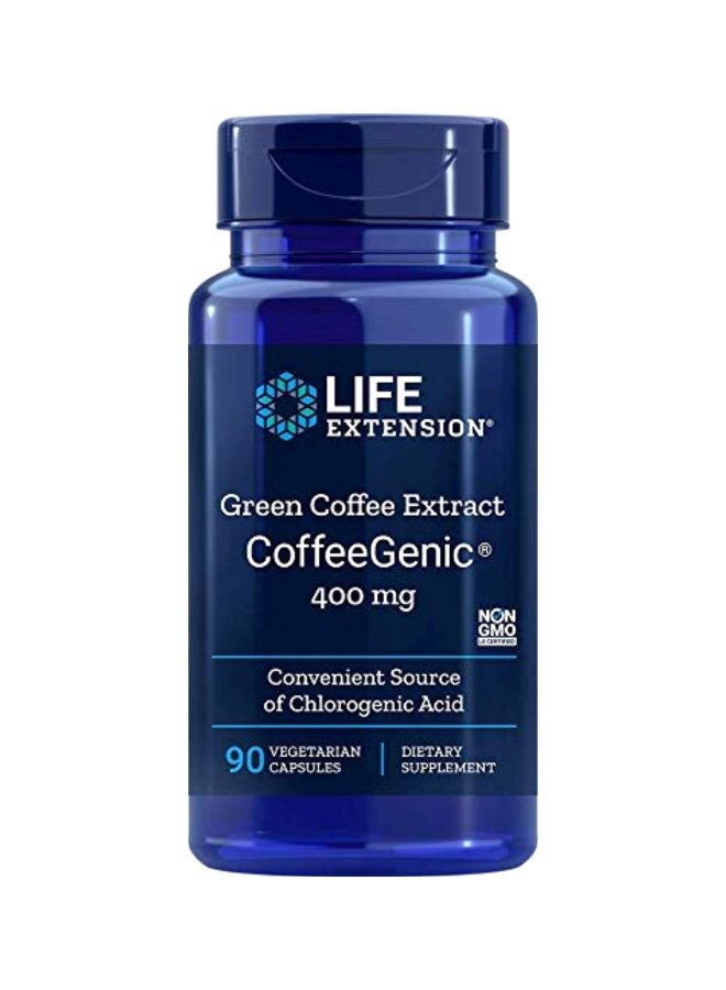 Life Extension Coffee Genic Dietary Supplement 400mg - 90 Vegetarian Capsules - Image 1