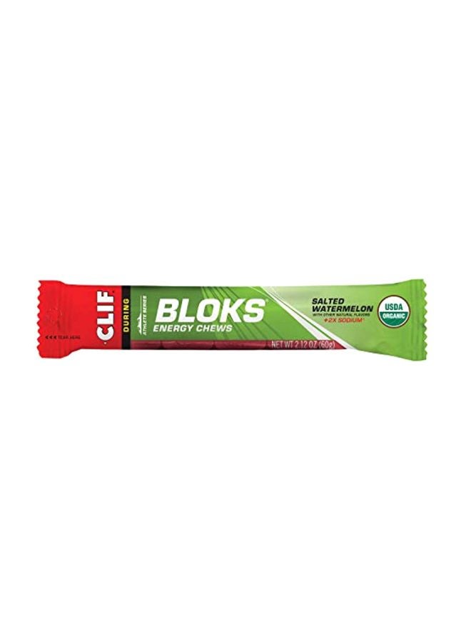 Clif Bar 18-Piece Bloks Energy Chews - Salted Watermelon - Image 1