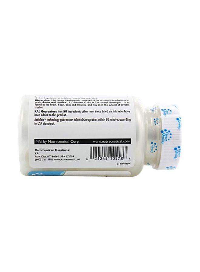 KAL L-Carnosine Supplement 500mg - 30 Tablets - Image 3