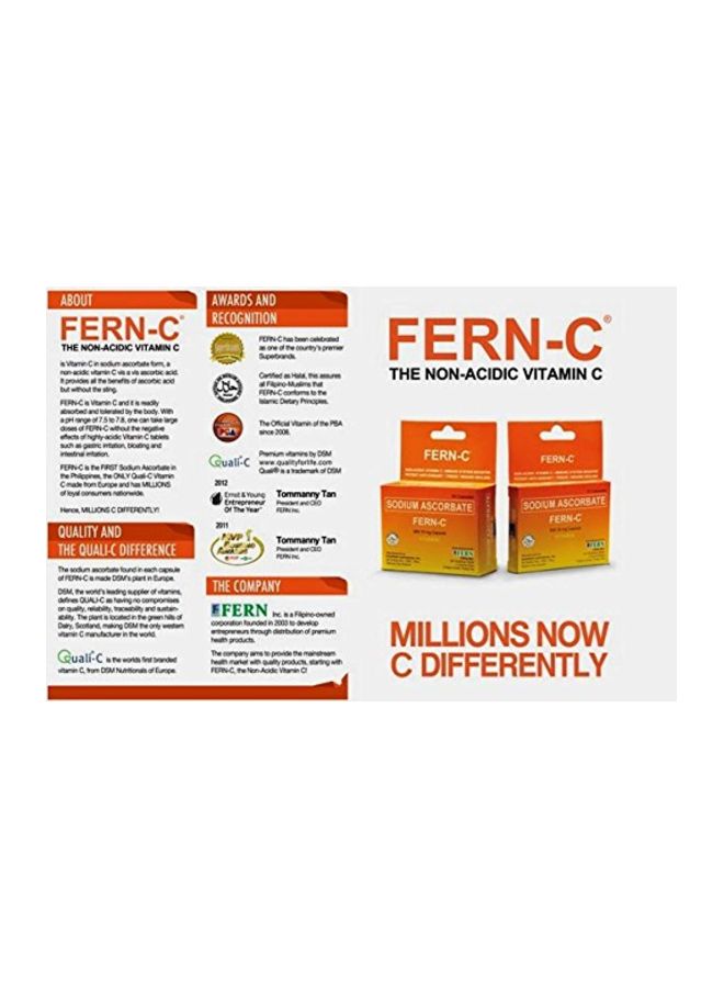 FERN C - Pack Of 2 Vitamin-C Supplement - 30 Capsules - Image 1