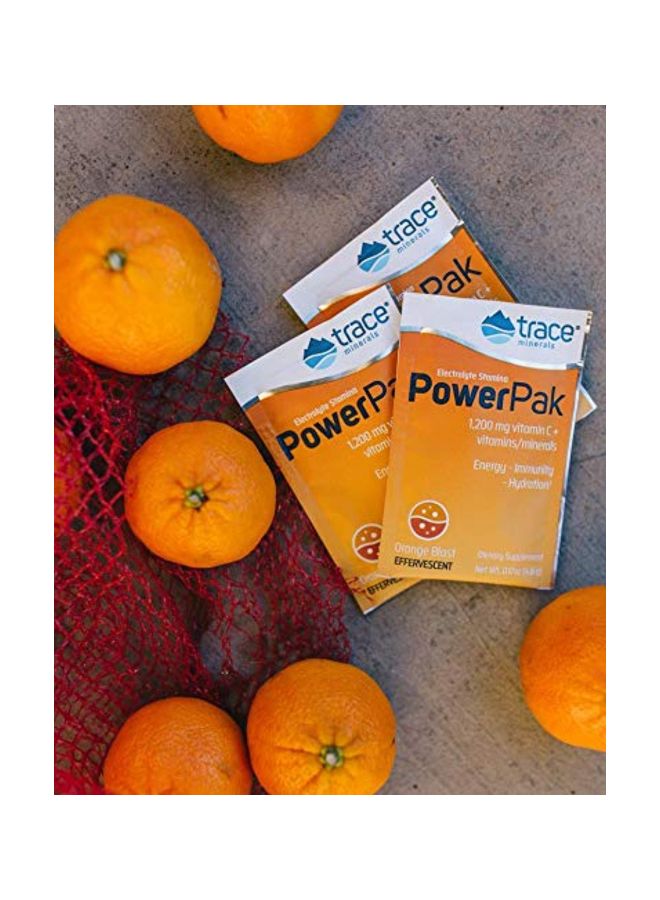 Trace Minerals Research Pack Of 3 Electrolyte Stamina Power Pak Orange Blast  - Image 2