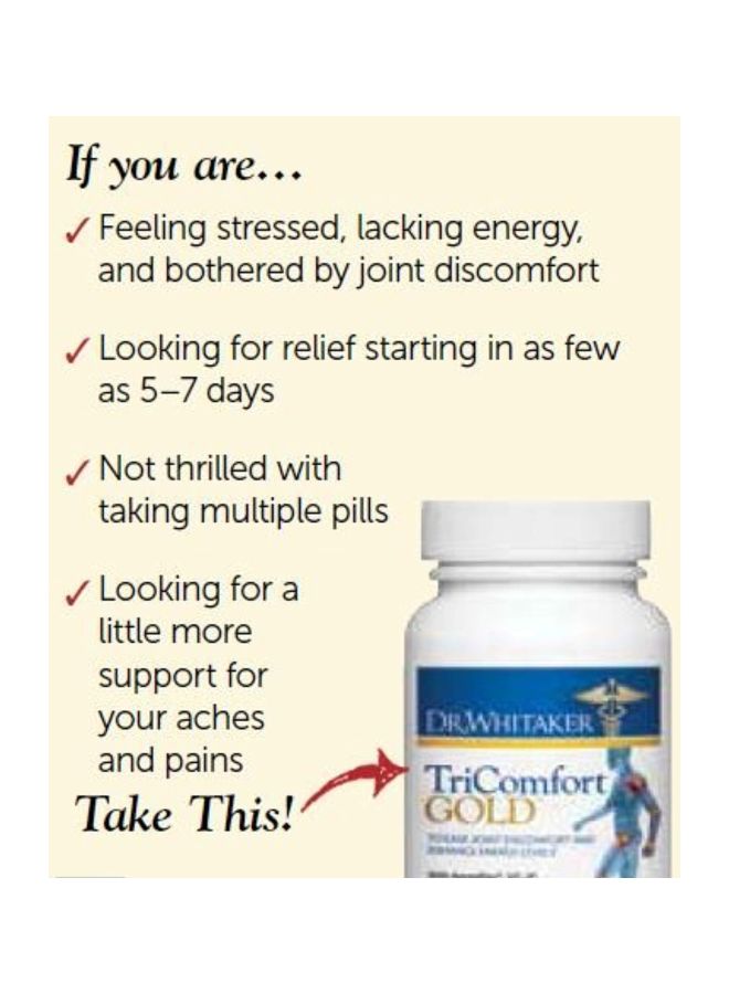 Dr. Whitaker TriComfort Gold Dietary Supplement - 30 Capsules - Image 3