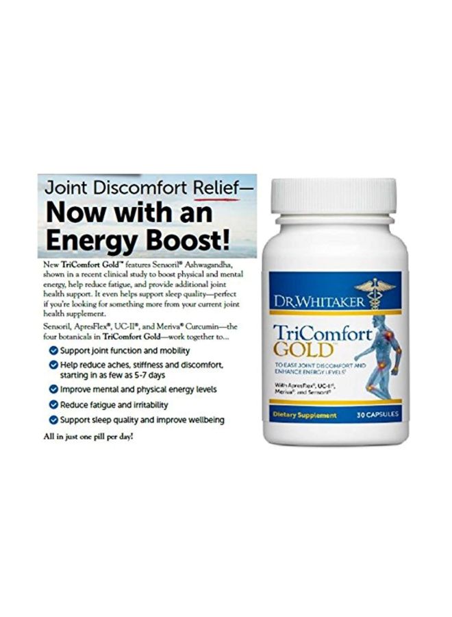 Dr. Whitaker TriComfort Gold Dietary Supplement - 30 Capsules - Image 4
