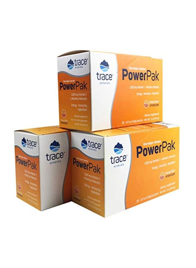 Trace Minerals Research Pack Of 3 Electrolyte Stamina Power Pak Orange Blast  - Image 1