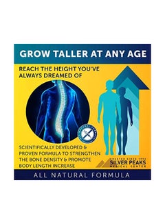 SILVER PEAKS Height Growth Maximizer With Calcium For Bone Strength, Hormone Free - 60 Capsules  - Image 2